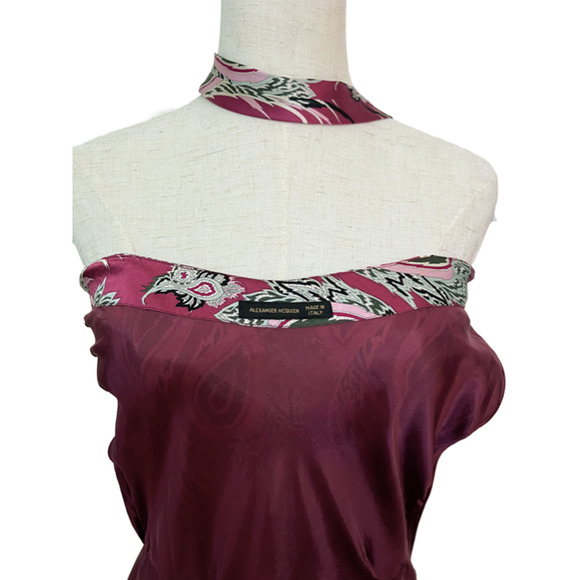 ARCHIVE 2001 Alexander McQueen Spring Voss Collection Silk Dress Runway Look 12 - Picture 11 of 12